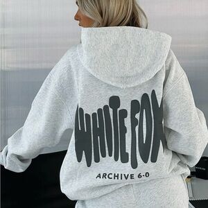 White Fox Boutique Gray Hoodie
